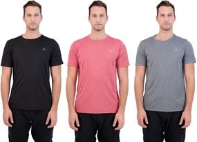 img 4 attached to Unipro T Shirts Performance Athletic Gray Black White Men's Clothing