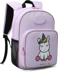 img 4 attached to 🦄 Cute and Colorful Mommore Unicorn Backpack for Preschool Toddlers