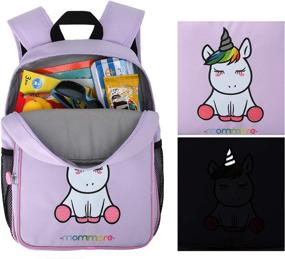 img 2 attached to 🦄 Cute and Colorful Mommore Unicorn Backpack for Preschool Toddlers