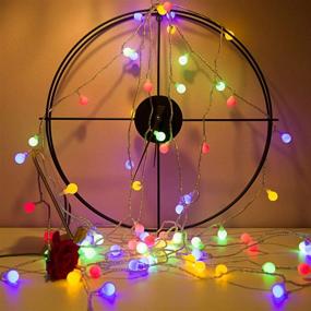 img 1 attached to 🎄 Outdoor Christmas Globe String Lights - 76 Ft 150 LED Fairy Lights with Remote Timer, Extendable Twinkle Lights for Wedding Bedroom Tree Patio Party - Multicolor