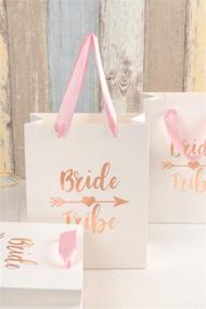 img 2 attached to 🎁 Crisky Bride Tribe Gift Bags | Bridesmaid & Team Bride Bags | Hangover Recovery Kit for Bachelorotte, Bridal Shower & Hen's Party Favors | Wedding Decorations [Pack of 12, Rose Gold Foil]