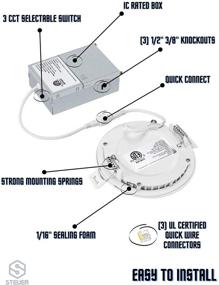 img 1 attached to 💡 Enhance Your Space with LED Recessed Lighting Inch Selectable