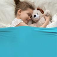 🛌 galagee sensory compression bed sheet for kids: comfortable twin size turquoise sheet + mesh wash bag, ideal for autism, adhd, spd, sensory processing disorder - stretchy, breathable & effective logo