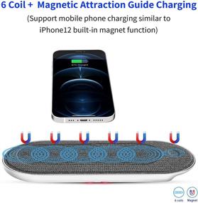 img 3 attached to Magnetic Wireless Charger Charging Multi Coil