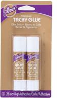 🔥 high-quality aleene's tacky glue sticks (21702) white, 2pk: reliable adhesive solution for crafting logo