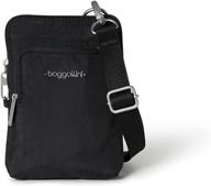 🔒 secure and stylish: baggallini anti-theft activity crossbody bag logo