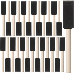 img 4 attached to 🖌️ Bates- 26pcs Foam Paint Brushes, 1 Inch Sponge Brushes, Foam Paintbrush, Painting & Staining Tools, Paint Sponges, Mod Podge Brushes