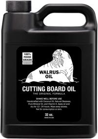 img 3 attached to 🔪 WALRUS OIL - Food-Safe Cutting Board and Wood Butcher Block Oil, 32 oz Jug