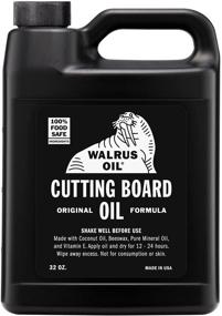 img 4 attached to 🔪 WALRUS OIL - Food-Safe Cutting Board and Wood Butcher Block Oil, 32 oz Jug