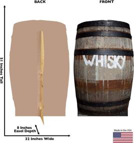 img 3 attached to Life Size Cardboard Cutout Standup of an Advanced Graphics Whiskey Barrel