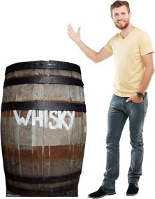 img 2 attached to Life Size Cardboard Cutout Standup of an Advanced Graphics Whiskey Barrel