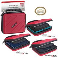 🎮 premium hard shell case for nintendo 3ds, 3ds xl, 2ds, 2ds xl, new 3ds, 3dsi, 3dsi xl - officially licensed with game card pouch logo