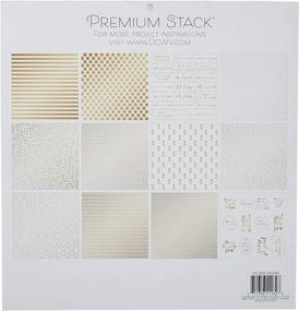 img 3 attached to 📚 DCWV Gold and White Premium Printed Cardstock Stack, 12"x12" – Enhanced for SEO