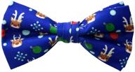 🎀 printed microfiber christmas bow ties for boys by spring notion - stylish accessories logo