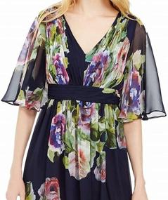 img 2 attached to 👗 Adrianna Papell Printed Chiffon Ballgown for Women
