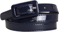 womens covered buckle leatherette 39 5 43 5 women's accessories for belts logo