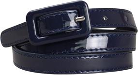 img 1 attached to Womens Covered Buckle Leatherette 39 5 43 5 Women's Accessories for Belts