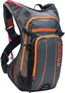 🎒 uswe airborne 9l hydration pack orange/grey: stay hydrated on-the-go with this one-size-fits-all solution logo