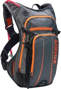 img 4 attached to 🎒 USWE Airborne 9L Hydration Pack Orange/Grey: Stay Hydrated On-the-Go with this One-Size-Fits-All Solution