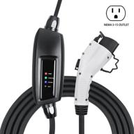⚡ lectron 110v 16a level 1 ev charger | 21ft extension cord j1772 cable & nema 5-15 plug logo