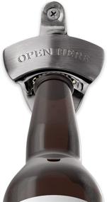 img 3 attached to ORBLUE Stainless Steel Wall-Mounted Bottle Openers - Effortless Beverage, Beer, and Soda Cap Remover Set - Includes Mounting Hardware, 2-Pack in Army Gray