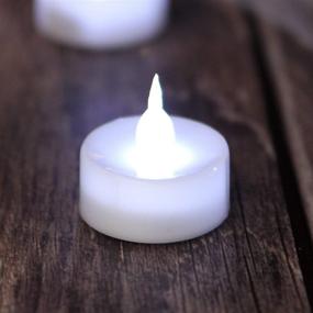 img 3 attached to 🕯️ AGPtEK Tea Lights: 24 Pack Flameless LED Candles for Wedding & Party Décor (Cool White)