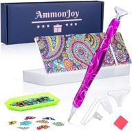 ✨ ammonjoy diamond painting pen set - 5d diamond painting tools and accessories, including interchangeable pickers wax, tray, and art kit logo