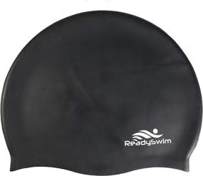 img 4 attached to ReadySwim Swimming Cap Comfortable Resistant