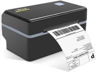 xplz high-speed usb shipping label printer 4x6 inch - ideal for usps, amazon, ebay, shopify, etsy, shipstation, dhl, ups, and more - direct desktop thermal printer in black logo