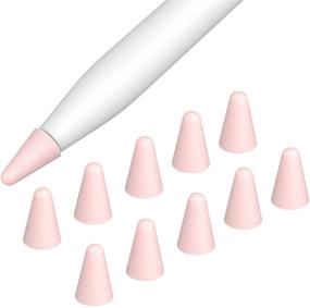 img 4 attached to 🖊️ МоКо [10 шт] Розовые силиконовые колпачки для пера для iPad - совместимые с Apple Pencil 1-го поколения/2-го поколения - легкий защитный чехол для рисования и письма - антипроизводительный дизайн