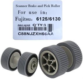 img 3 attached to 🔄 S-Union Replacement Scanner Brake and Pick Roller Pickup Roller Set for 6125, 6225, 6130Z, 6230, 6140, 6240, 6120 - Fi-6125, Fi-6225, Fi-6130Z, Fi-6230, Fi-6140, Fi-6240, Fi-6120 | Part NO: PA03540-0001