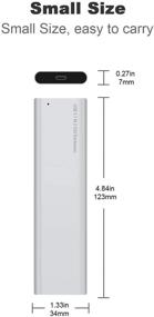 img 1 attached to J&D NVME SSD to USB C Gen 2 Enclosure: Convert M.2 NVME SSD to USB 3.1 Type C with Samsung 960/970 EVO/PRO & WD Black Support