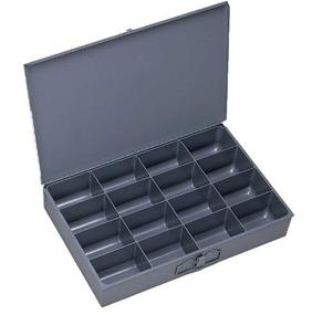 img 1 attached to 🔒 Durable Cold Rolled Steel Large Scoop Box by Durham, 18" W x 3" H x 12" D, 16 Compartment, Ideal for Industrial Use