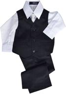 gino giovanni pinstripe dresswear boys' clothing and suits - natural shades logo