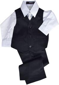 img 2 attached to Gino Giovanni Pinstripe Dresswear Boys' Clothing and Suits - Natural Shades