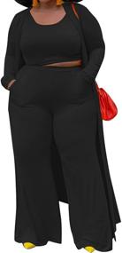 img 4 attached to 👚 Women's Plus Size Sweatsuits - Comfortable and Stylish Women's Clothing