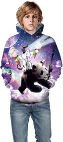 img 1 attached to 👕 NEWCOSPLAY Stylish Digital Sweatshirt Baseball Boys' Apparel for Fashionable Hoodies & Sweatshirts