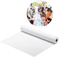 🎨 stobok drawing paper roll - white arts crafts paper, width 17.7 x 214.5 inch long - perfect for paints, wall art, easel paper, fadeless bulletin board paper, painting paper - ideal gift wrapping paper & kraft paper logo