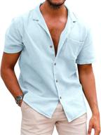 coofandy casual button sleeve shirts: stylish and versatile wardrobe essential logo