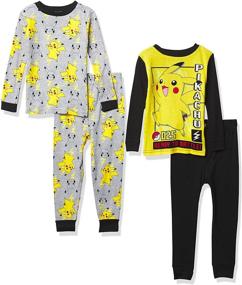 img 4 attached to Comfortable Pokemon Boys' Snug Fit Cotton Pajamas for a Good Night's Sleep
