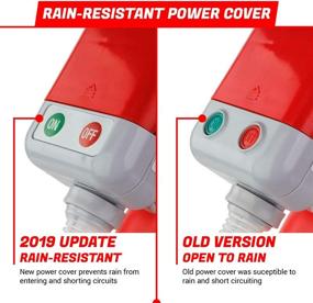 img 3 attached to 🔋 Heavy Gas Can & Battery Powered Fuel Transfer Pump - Non-Spill Auto-Stop Nozzle & Flexible Intake Hose