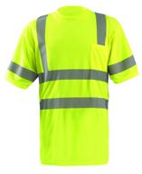 occunomix birdseye wicking t shirt yellow logo