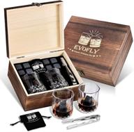 🎁 unique whiskey stones gift set with glasses - perfect gifts for men and women, dad, husband, him - ideal for anniversaries, birthdays, weddings, housewarmings - enhance your liquor experience with cool rocks - bourbon and scotch lover's delight! logo