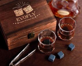 img 2 attached to 🎁 Unique Whiskey Stones Gift Set with Glasses - Perfect Gifts for Men and Women, Dad, Husband, Him - Ideal for Anniversaries, Birthdays, Weddings, Housewarmings - Enhance Your Liquor Experience with Cool Rocks - Bourbon and Scotch Lover's Delight!