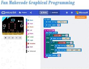 img 1 attached to 💻 Усовершенствованная плата BBC Micro:bit V2.0 для кодирования и программирования - USB-кабель и батарейка не включены