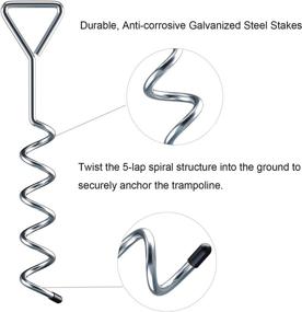 img 2 attached to 🔒 Sportneer Trampoline Anchors - Galvanized for Superior Strength and Stability