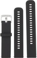 🖤 black silicone quick release band with stainless hardware by garmin - model 010-12561-02 логотип