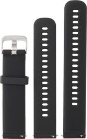 img 3 attached to 🖤 Black Silicone Quick Release Band with Stainless Hardware by Garmin - Model 010-12561-02