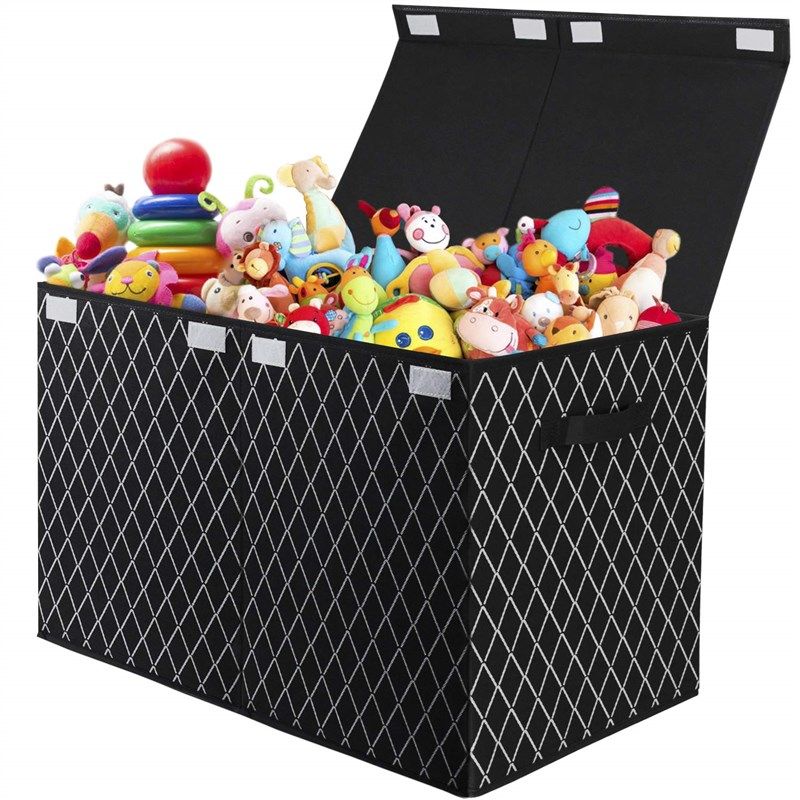 kids toy chest storage flip top kids' furniture, decor & storage 로고