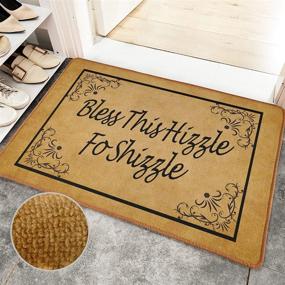 img 4 attached to Doormat Shizzle Non Slip Entryway 31 5×19 5